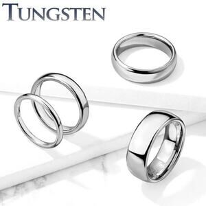 New classic dome wedding band tungsten carbide ring size 10